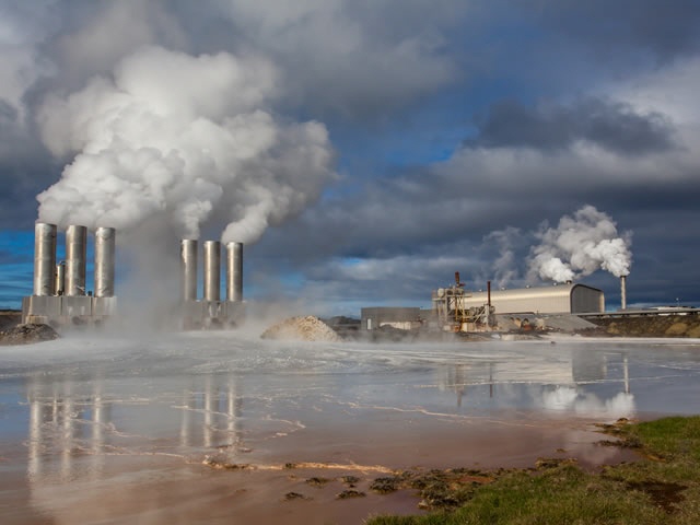 Geothermische fabriek in IJsland